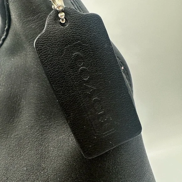 COACH Legacy Tassel Duffle Soft Leather Black Shoulder/Crossbody Bag 19889 - Picture 4 of 14